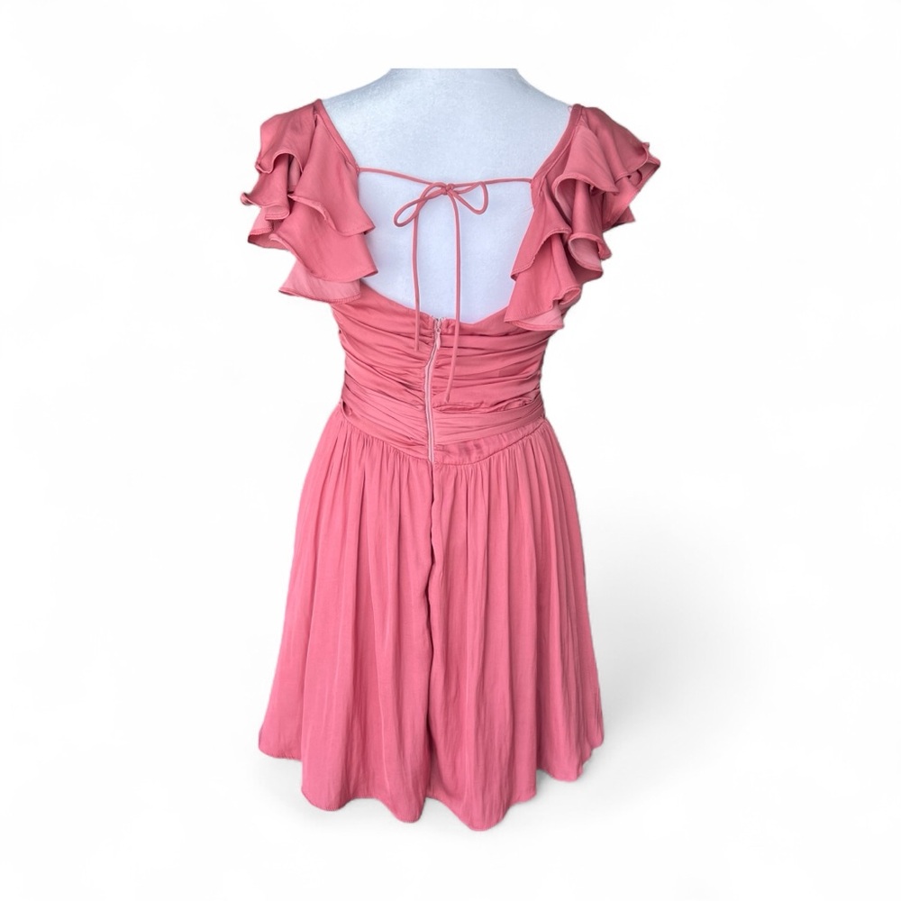 NWOT Musette Ruffle Shoulder Wrap Dress - Picture 5 of 9